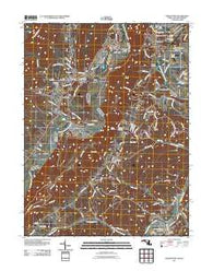 Cresaptown Maryland Historical topographic map, 1:24000 scale, 7.5 X 7.5 Minute, Year 2011