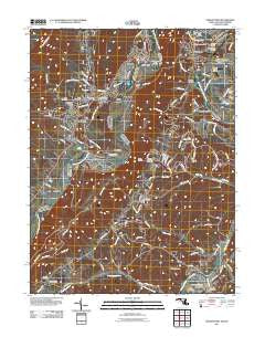 Cresaptown Maryland Historical topographic map, 1:24000 scale, 7.5 X 7.5 Minute, Year 2011