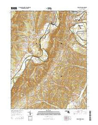 Cresaptown Maryland Historical topographic map, 1:24000 scale, 7.5 X 7.5 Minute, Year 2014