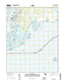 Crisfield Maryland Historical topographic map, 1:24000 scale, 7.5 X 7.5 Minute, Year 2014