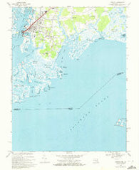 Crisfield Maryland Historical topographic map, 1:24000 scale, 7.5 X 7.5 Minute, Year 1968