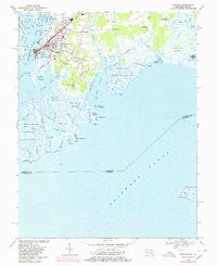 Crisfield Maryland Historical topographic map, 1:24000 scale, 7.5 X 7.5 Minute, Year 1968