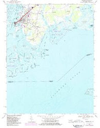 Crisfield Maryland Historical topographic map, 1:24000 scale, 7.5 X 7.5 Minute, Year 1968