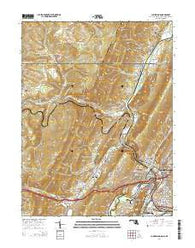 Cumberland Maryland Historical topographic map, 1:24000 scale, 7.5 X 7.5 Minute, Year 2014
