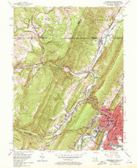 Cumberland Maryland Historical topographic map, 1:24000 scale, 7.5 X 7.5 Minute, Year 1949