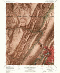 Cumberland Maryland Historical topographic map, 1:24000 scale, 7.5 X 7.5 Minute, Year 1949