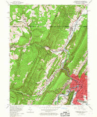 Cumberland Maryland Historical topographic map, 1:24000 scale, 7.5 X 7.5 Minute, Year 1949