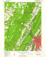 Cumberland Maryland Historical topographic map, 1:24000 scale, 7.5 X 7.5 Minute, Year 1949