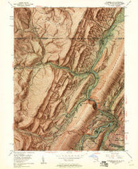 Cumberland Maryland Historical topographic map, 1:24000 scale, 7.5 X 7.5 Minute, Year 1949