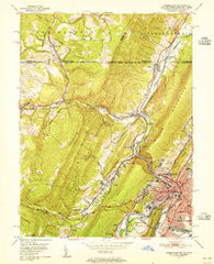 Cumberland Maryland Historical topographic map, 1:24000 scale, 7.5 X 7.5 Minute, Year 1949