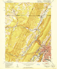 Cumberland Maryland Historical topographic map, 1:24000 scale, 7.5 X 7.5 Minute, Year 1951