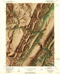 Cumberland Maryland Historical topographic map, 1:24000 scale, 7.5 X 7.5 Minute, Year 1951