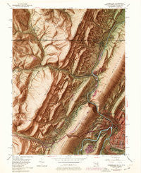 Cumberland Maryland Historical topographic map, 1:24000 scale, 7.5 X 7.5 Minute, Year 1949