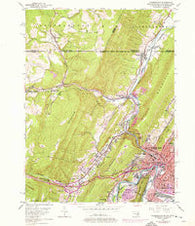 Cumberland Maryland Historical topographic map, 1:24000 scale, 7.5 X 7.5 Minute, Year 1949