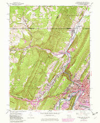Cumberland Maryland Historical topographic map, 1:24000 scale, 7.5 X 7.5 Minute, Year 1949