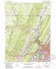 Cumberland Maryland Historical topographic map, 1:24000 scale, 7.5 X 7.5 Minute, Year 1949