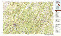 Cumberland Maryland Historical topographic map, 1:100000 scale, 30 X 60 Minute, Year 1981