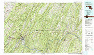 Cumberland Maryland Historical topographic map, 1:100000 scale, 30 X 60 Minute, Year 1981