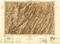 Cumberland Maryland Historical topographic map, 1:250000 scale, 1 X 2 Degree, Year 1948