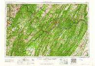 Cumberland Maryland Historical topographic map, 1:250000 scale, 1 X 2 Degree, Year 1962
