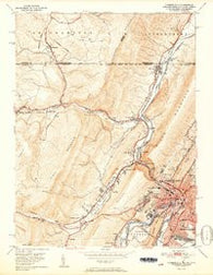 Cumberland Maryland Historical topographic map, 1:24000 scale, 7.5 X 7.5 Minute, Year 1951