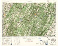 Cumberland Maryland Historical topographic map, 1:250000 scale, 1 X 2 Degree, Year 1948