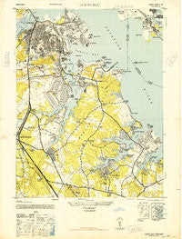 Curtis Bay Maryland Historical topographic map, 1:24000 scale, 7.5 X 7.5 Minute, Year 1946