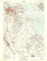 Curtis Bay Maryland Historical topographic map, 1:24000 scale, 7.5 X 7.5 Minute, Year 1949