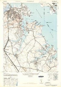 Curtis Bay Maryland Historical topographic map, 1:24000 scale, 7.5 X 7.5 Minute, Year 1946