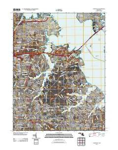 Curtis Bay Maryland Historical topographic map, 1:24000 scale, 7.5 X 7.5 Minute, Year 2011