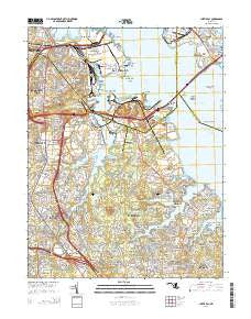 Curtis Bay Maryland Historical topographic map, 1:24000 scale, 7.5 X 7.5 Minute, Year 2014