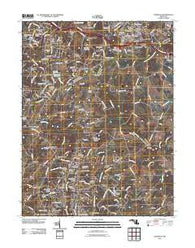 Damascus Maryland Historical topographic map, 1:24000 scale, 7.5 X 7.5 Minute, Year 2011