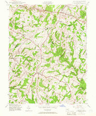 Damascus Maryland Historical topographic map, 1:24000 scale, 7.5 X 7.5 Minute, Year 1944
