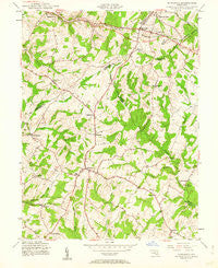 Damascus Maryland Historical topographic map, 1:24000 scale, 7.5 X 7.5 Minute, Year 1944