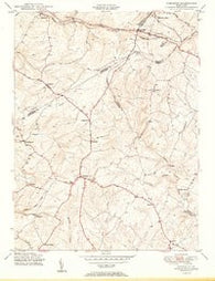 Damascus Maryland Historical topographic map, 1:24000 scale, 7.5 X 7.5 Minute, Year 1950