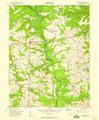 Davidsonville Maryland Historical topographic map, 1:24000 scale, 7.5 X 7.5 Minute, Year 1957