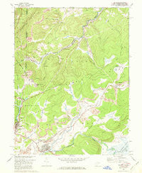 Davis West Virginia Historical topographic map, 1:24000 scale, 7.5 X 7.5 Minute, Year 1967