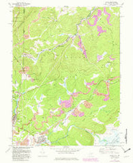 Davis West Virginia Historical topographic map, 1:24000 scale, 7.5 X 7.5 Minute, Year 1967
