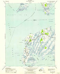 Deal Island Maryland Historical topographic map, 1:24000 scale, 7.5 X 7.5 Minute, Year 1942