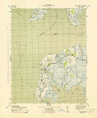 Deal Island Maryland Historical topographic map, 1:31680 scale, 7.5 X 7.5 Minute, Year 1943