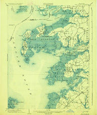 Deal Island Maryland Historical topographic map, 1:62500 scale, 15 X 15 Minute, Year 1903