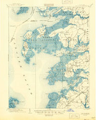 Deal Island Maryland Historical topographic map, 1:62500 scale, 15 X 15 Minute, Year 1903