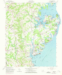 Deale Maryland Historical topographic map, 1:24000 scale, 7.5 X 7.5 Minute, Year 1957