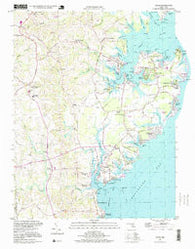 Deale Maryland Historical topographic map, 1:24000 scale, 7.5 X 7.5 Minute, Year 1997