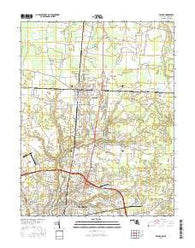 Delmar Maryland Current topographic map, 1:24000 scale, 7.5 X 7.5 Minute, Year 2016
