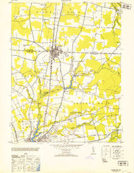 Delmar Maryland Historical topographic map, 1:24000 scale, 7.5 X 7.5 Minute, Year 1953