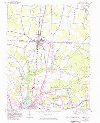 Delmar Maryland Historical topographic map, 1:24000 scale, 7.5 X 7.5 Minute, Year 1942