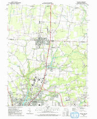 Delmar Maryland Historical topographic map, 1:24000 scale, 7.5 X 7.5 Minute, Year 1992