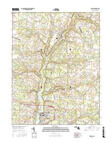 Denton Maryland Current topographic map, 1:24000 scale, 7.5 X 7.5 Minute, Year 2017