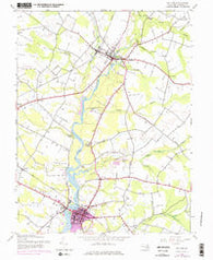 Denton Maryland Historical topographic map, 1:24000 scale, 7.5 X 7.5 Minute, Year 1944
